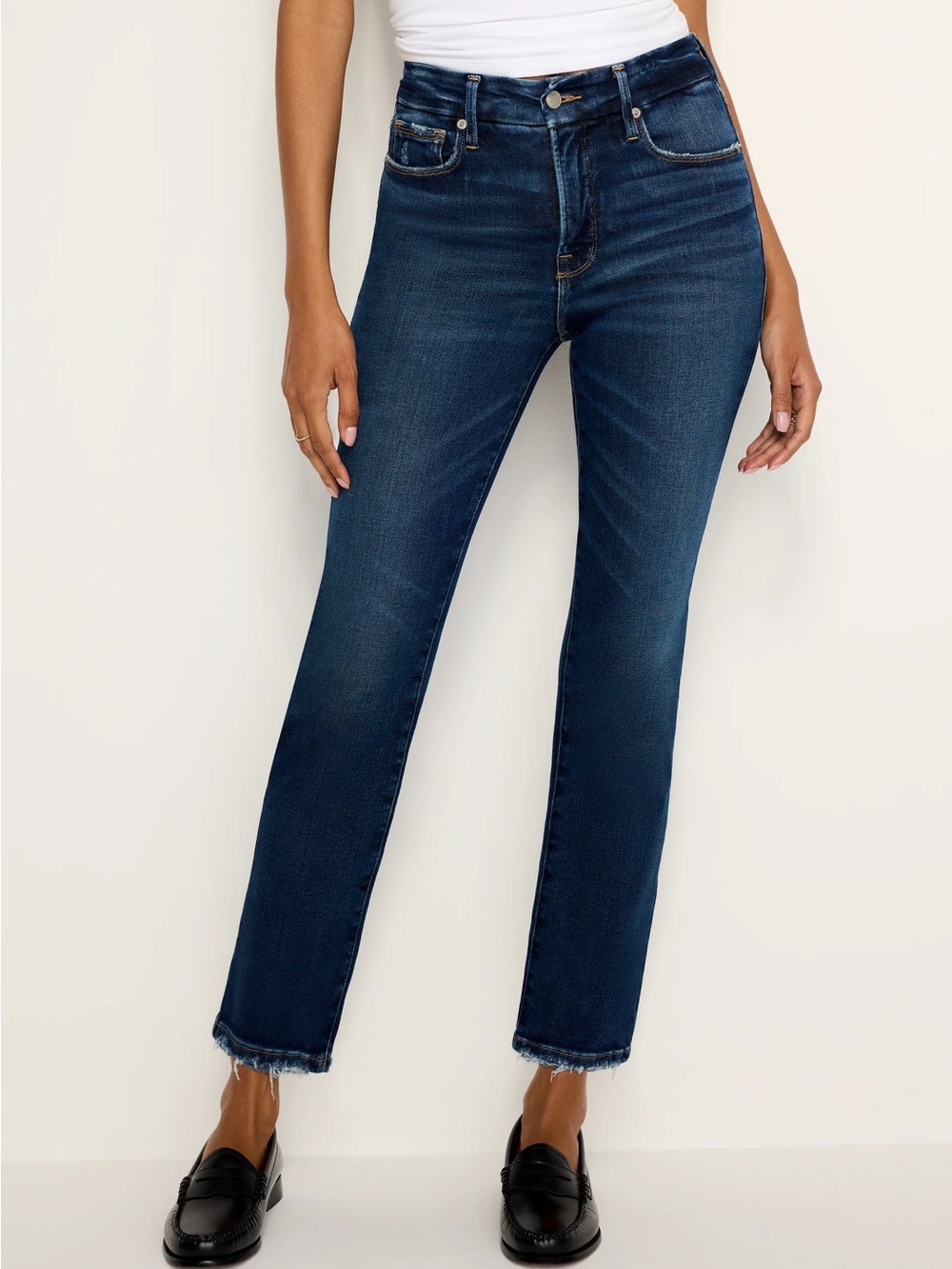 Good American Good Legs Straight Jeans
